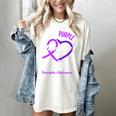 I Wear Purple In Memory For My Dad Dementia Awareness Women's Comfort Colors T-Shirt Ivory I Wear Purple In Memory For My Dad Dementia Awareness Women's Comfort Colors T-Shirt Ivory