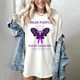 I Wear Purple In Memory For My Daughter Overdose Awareness Women's Comfort Colors T-Shirt Ivory I Wear Purple In Memory For My Daughter Overdose Awareness Women's Comfort Colors T-Shirt Ivory