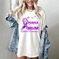 I Wear Purple In Memory Of My Mom Alzheimers Awareness Women's Comfort Colors T-Shirt Ivory I Wear Purple In Memory Of My Mom Alzheimers Awareness Women's Comfort Colors T-Shirt Ivory