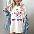 I Wear Red & Blue In My Memory Of My Mom CHD Awareness Month Women's Comfort Colors T-Shirt Ivory
