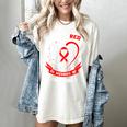 I Wear Red In Memory Of Grandma Heart Disease Awareness Women's Comfort Colors T-Shirt Ivory I Wear Red In Memory Of Grandma Heart Disease Awareness Women's Comfort Colors T-Shirt Ivory