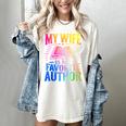 My Wife Is My Favorite Author Book Writer Writing Husband Women's Comfort Colors T-Shirt Ivory