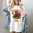 Woman Firefighter Aunt TiTi Auntie Black Graduation Women's Comfort Colors T-Shirt Ivory