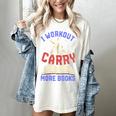 I Workout So I Can Carry More Books Exercise Books Lover Women's Comfort Colors T-Shirt Ivory