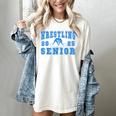 Wrestling Senior Night Wrestling Senior 2025 Graduation 44 Women's Comfort Colors T-Shirt Ivory