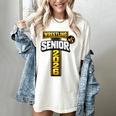 Wrestling Senior Night Senior 2026 Faith Cross Graduation Women's Comfort Colors T-Shirt Ivory