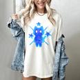 Yk2 Grunge Earthy Blue Cat With Stars Tomboy 90s Nostalgia Women's Comfort Colors T-Shirt Ivory