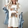 Zoo Animals Wild About Reading Books Reader Lover Librarian Women's Comfort Colors T-Shirt Ivory