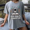 100 Days Smarter Astronaut Book 100th Day Girls Kids Women Women's Comfort Colors T-Shirt Gray