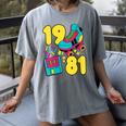 1981 Retro Raised In The 80s Old School Nostalgia Vibes Women's Comfort Colors T-Shirt Gray