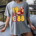 1988 Retro Raised On 80s Music Old School Nostalgia Punk Women's Comfort Colors T-Shirt Gray