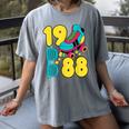 1988 Retro Raised In The 80s Old School Nostalgia Vibes Women's Comfort Colors T-Shirt Gray