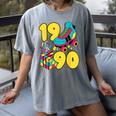 1990 Retro Raised In The 90s Old School Nostalgia Vibes Women's Comfort Colors T-Shirt Gray 1990 Retro Raised In The 90s Old School Nostalgia Vibes Women's Comfort Colors T-Shirt Gray