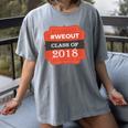 We Out 2018 Graduation Shirts Women's Comfort Colors T-Shirt Gray