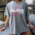 2018 Nursing School Graduation New Nurse Shirt Women's Comfort Colors T-Shirt Gray
