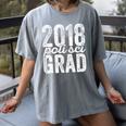 2018 Political Science Graduation Graduate Degree Women's Comfort Colors T-Shirt Gray