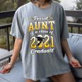 2021 Graduation Shirts For Family 2021 Graduation For Aunt Women's Comfort Colors T-Shirt Gray