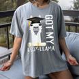 2022 Graduate Graduation For Him Her Got My Dip-Llama Women's Comfort Colors T-Shirt Gray