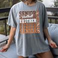 2026 Football Senior Brother Graduation Matching Family Women's Comfort Colors T-Shirt Gray