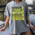 2026 Tennis Senior Brother Graduation Matching Family Women's Comfort Colors T-Shirt Gray