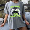 3rd Grade Level Complete Gamer Class Of 2026 Graduation Women's Comfort Colors T-Shirt Gray