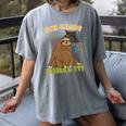 6th Grade Graduation Sloth Nailed It Class Of 2025 Women's Comfort Colors T-Shirt Gray