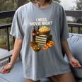 80's & 90's Nostalgia T- Shirt I Miss Movie Night Women's Comfort Colors T-Shirt Gray
