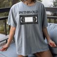 80s VHS Video Cassette Nostalgia Women's Comfort Colors T-Shirt Gray
