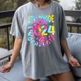8th Grade Graduate 2024 Graduation Last Day Of School Tie Women's Comfort Colors T-Shirt Gray