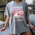8th Grade Graduation Anime 2024 Graduate Middle School Girls Women's Comfort Colors T-Shirt Gray