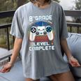 8th Grade Level Complete Graduation Class 2023 Gamer Boys Women's Comfort Colors T-Shirt Gray
