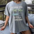 90s Baby Tired Millennial Burnout Nostalgia Parenting Women's Comfort Colors T-Shirt Gray