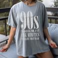 The 90s I'd Go Back For Five Minutes Nostalgia Quote Women's Comfort Colors T-Shirt Gray