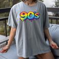 90s Retro Pop Art Rainbow Lips Nostalgia Costume 90s Women's Comfort Colors T-Shirt Gray 90s Retro Pop Art Rainbow Lips Nostalgia Costume 90s Women's Comfort Colors T-Shirt Gray