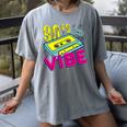 90's Vibe Retro Style Cassette Tape Nostalgia 1990s Party Premium Tri-Blend Women's Comfort Colors T-Shirt Gray