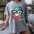 Adorable Book Lover Humming Bird With Reading Glasses Cute Women's Comfort Colors T-Shirt Gray