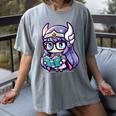 Adorable Book Lover Valkyrie With Reading Glasses Cute Women's Comfort Colors T-Shirt Gray Adorable Book Lover Valkyrie With Reading Glasses Cute Women's Comfort Colors T-Shirt Gray
