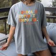 Advocate Support Empower Groovy Social Worker Graduation Women's Comfort Colors T-Shirt Gray