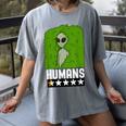 Alien Avoids Humans Sarcastic Introvert Humor Women's Comfort Colors T-Shirt Gray