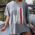 American Flag Loner Geeks Antisocial For Introvert Pride Women's Comfort Colors T-Shirt Gray