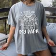 I Have An Angel In Heaven I Call Him My Papa Memorial Memory Women's Comfort Colors T-Shirt Gray