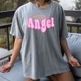 Angel Y2k Aesthetic 2000s Millennial Nostalgia Retro Pink Women's Comfort Colors T-Shirt Gray