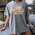 I Like Animals More Than People Sarcastic Introvert Women's Comfort Colors T-Shirt Gray I Like Animals More Than People Sarcastic Introvert Women's Comfort Colors T-Shirt Gray