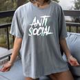 Anti Social Anti Social Club Introvert People Hate Women's Comfort Colors T-Shirt Gray