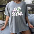Antisocial Introvert I Hate People Antisocial Club EDM Premium Tri-Blend Women's Comfort Colors T-Shirt Gray Antisocial Introvert I Hate People Antisocial Club EDM Premium Tri-Blend Women's Comfort Colors T-Shirt Gray