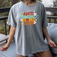 Antisocial Moms Club Introvert Mom Mothers Introverted Retro Women's Comfort Colors T-Shirt Gray