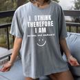 Anxiety Awareness Mental Health Top For Introvert Women's Comfort Colors T-Shirt Gray Anxiety Awareness Mental Health Top For Introvert Women's Comfort Colors T-Shirt Gray