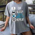 Athletic Trainer Eat Sleep Tape Ankles Graduation Women's Comfort Colors T-Shirt Gray