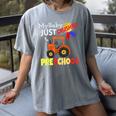 My Baby Just Crushed Preschool Graduation Women's Comfort Colors T-Shirt Gray