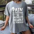 Bachelor Degree Graduation Women's Comfort Colors T-Shirt Gray